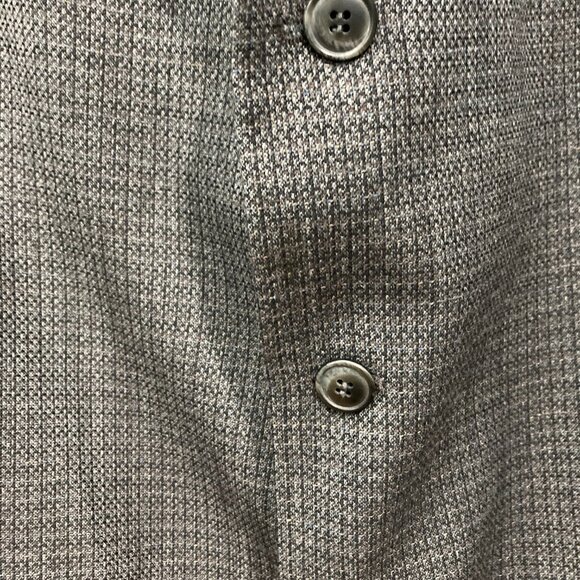 Vito Rufolo Italy Pure New Wool Blazer Jacket 4 button textured Gray 48 XL - Picture 10 of 14
